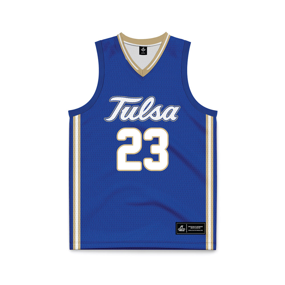 Tulsa - NCAA Women's Basketball : Whitney Sullivan - Blue Basketball Jersey