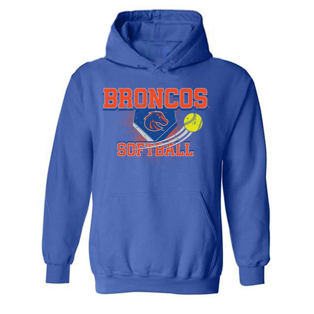 Boise State - NCAA Softball : Mya Flindt - Sport Shersey Hooded Sweatshirt-0