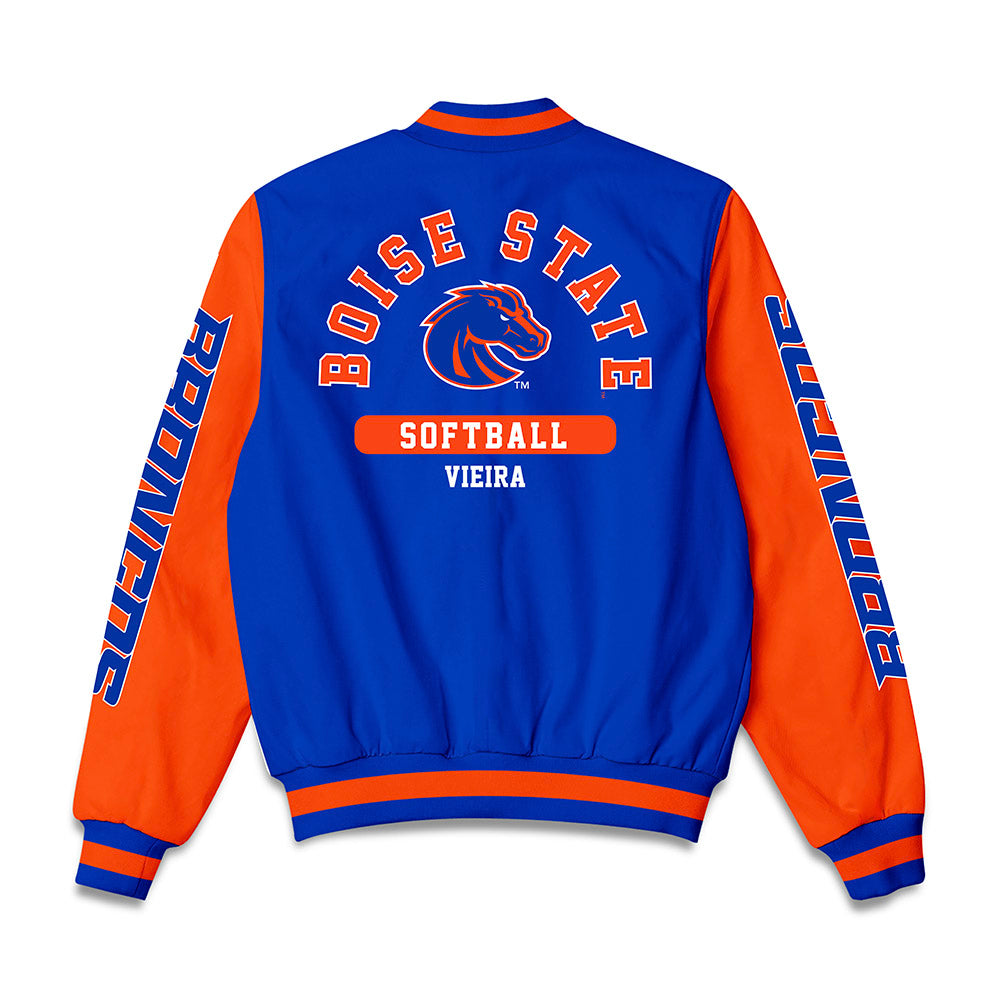 Boise State - NCAA Softball : Kaylee Vieira - Bomber Jacket-1