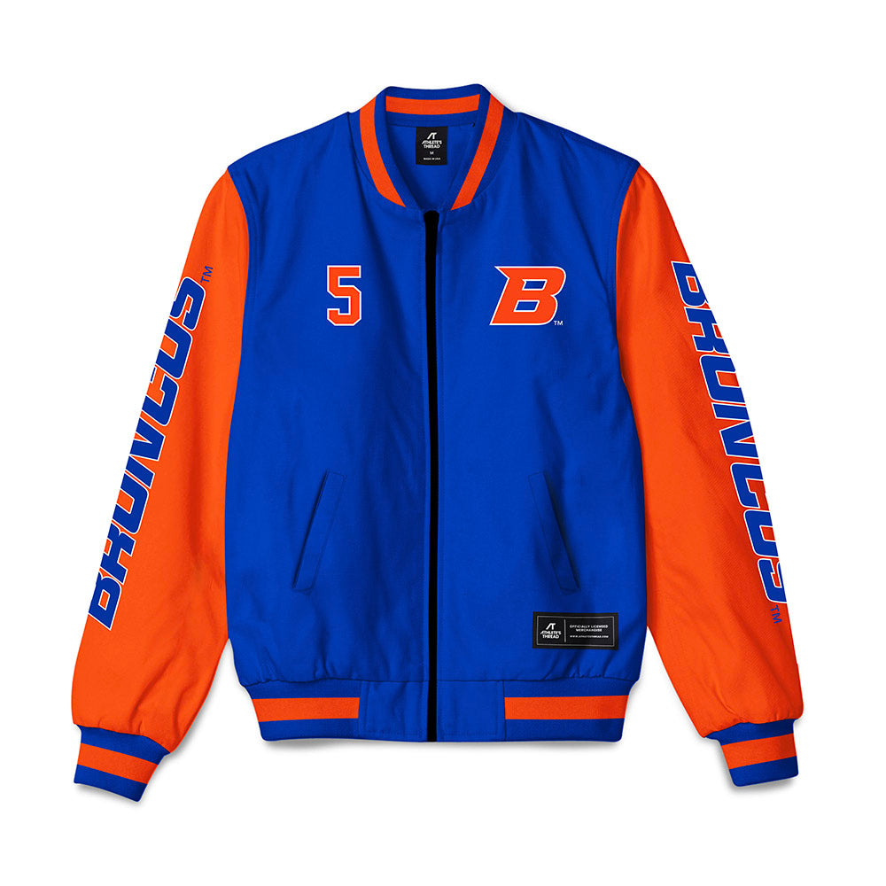 Boise State - NCAA Men's Basketball : Rj Keene -  Bomber Jacket