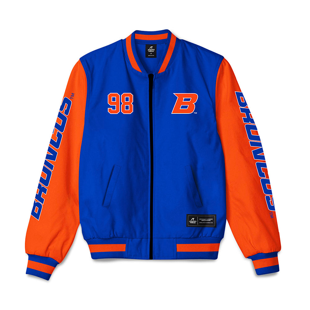 Boise State - NCAA Softball : Makenzie Butt - Bomber Jacket-0