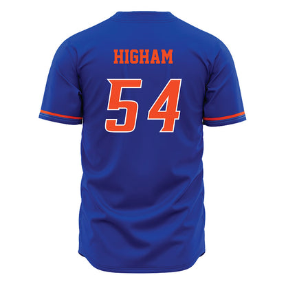 Boise State - NCAA Football : Hunter Higham - Blue Jersey-1