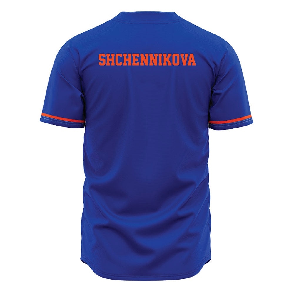 Boise State - NCAA Women's Gymnastics : Kristina Shchennikova - Blue Jersey