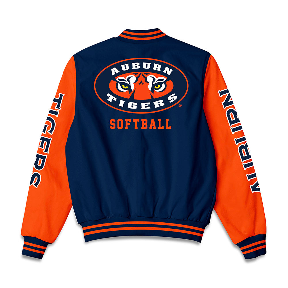 Auburn - NCAA Softball : Blayne Godfrey - Bomber Jacket-1