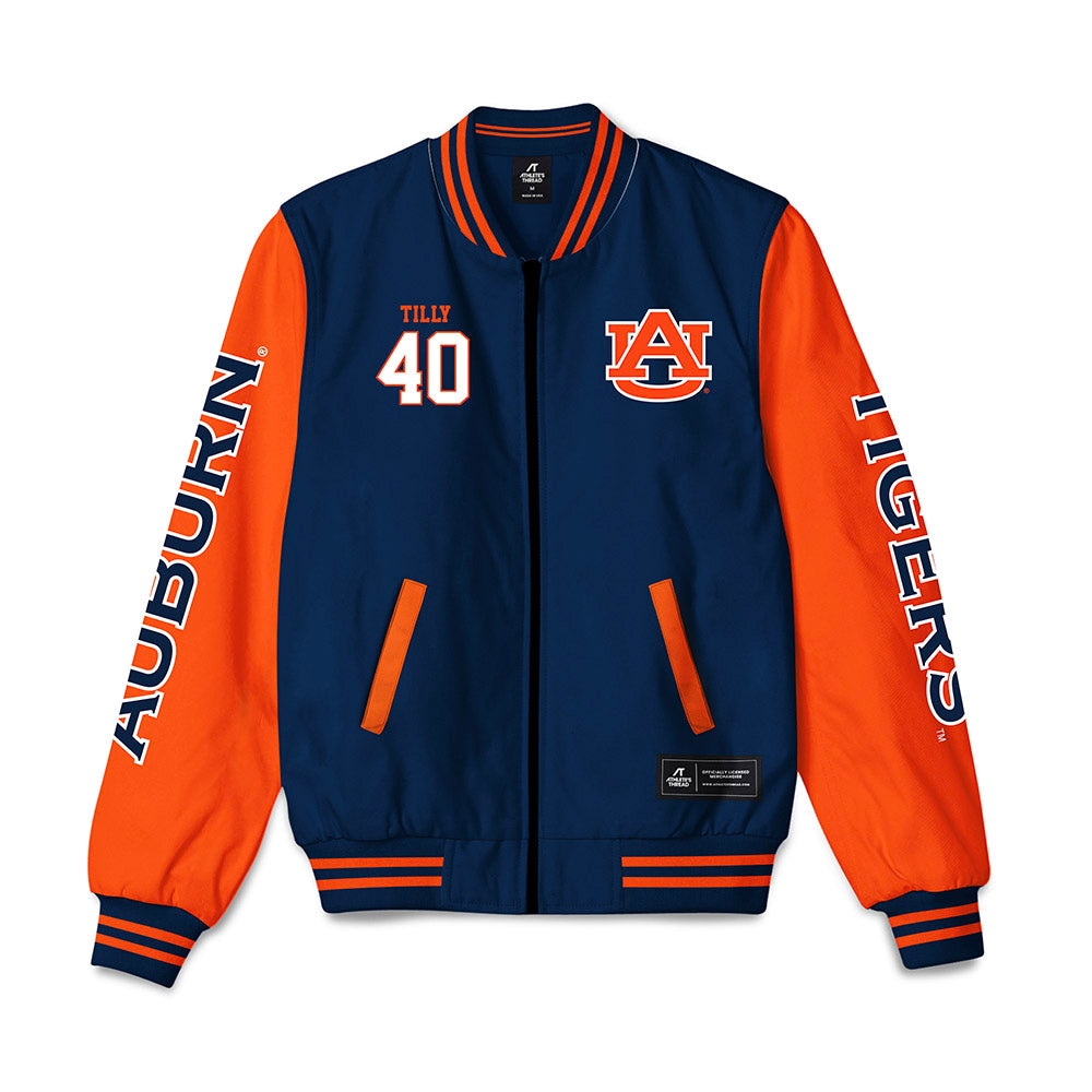 Auburn - NCAA Baseball : Cameron Tilly - Bomber Jacket