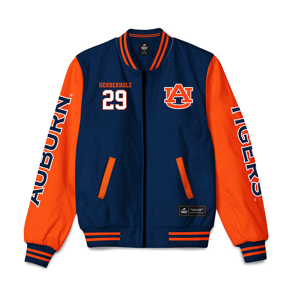 Auburn - NCAA Baseball : Christian Herberholz - Bomber Jacket