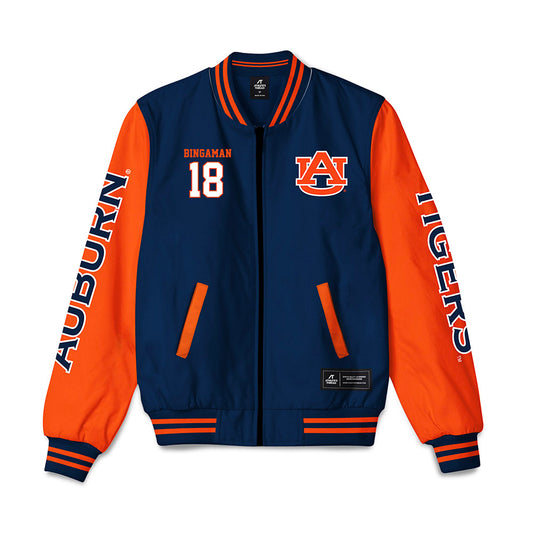 Auburn - NCAA Baseball : Ethin Bingaman - Bomber Jacket-0