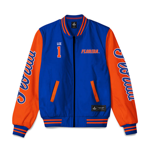 Florida - NCAA Men's Basketball : Xaivian Lee - Bomber Jacket-0