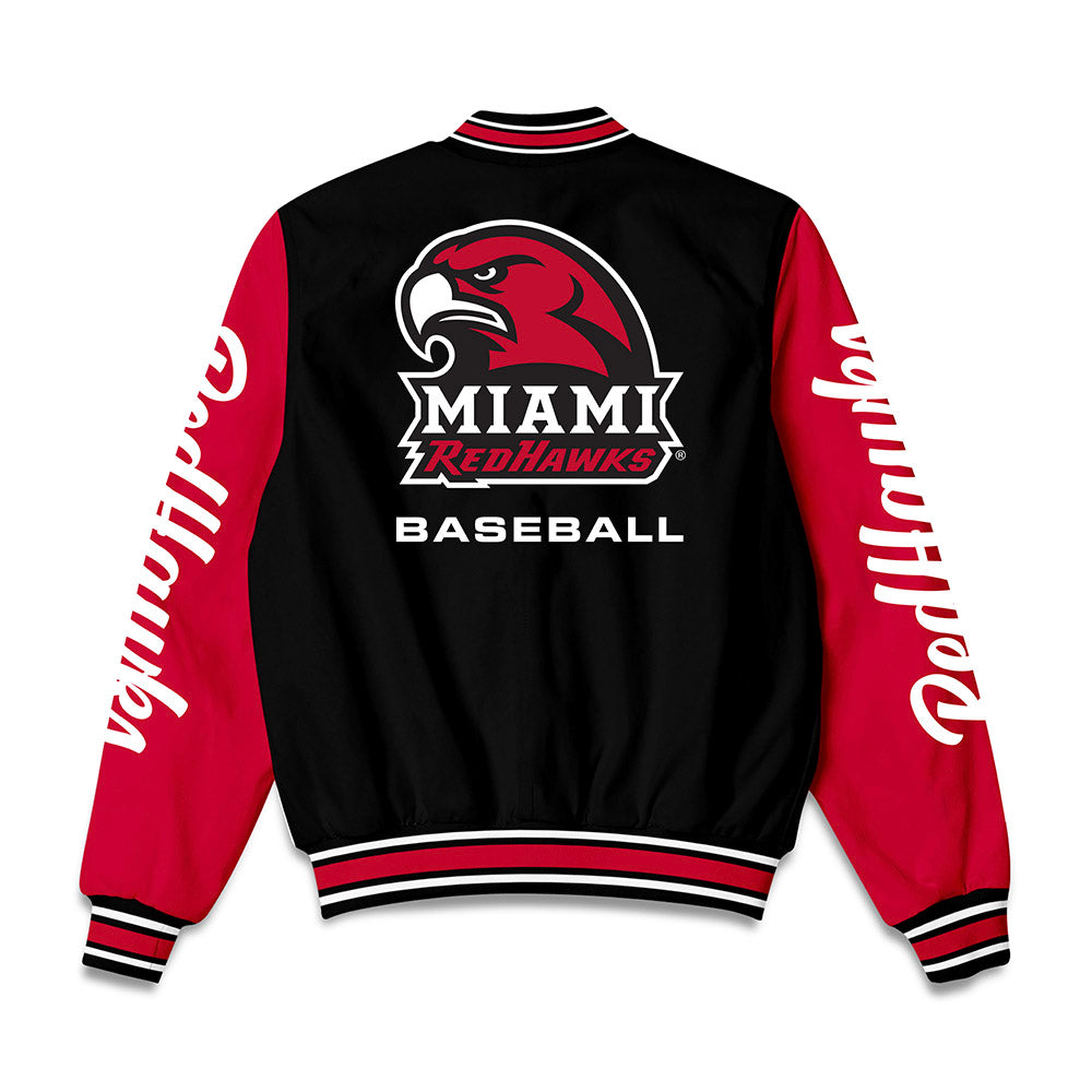 Miami of Ohio - NCAA Baseball : David Novak - Bomber Jacket