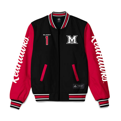 Miami of Ohio - NCAA Football : Eli Blakey - Bomber Jacket-0