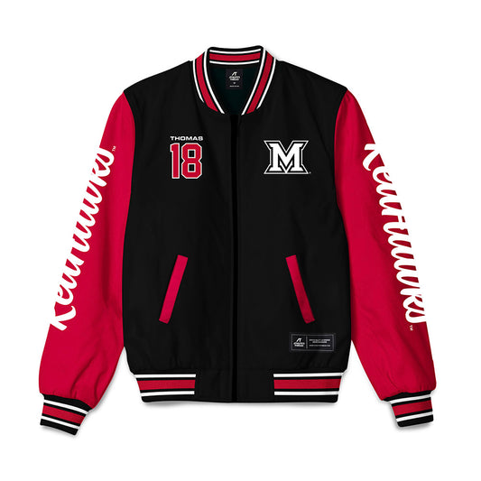 Miami of Ohio - NCAA Football : Antwon Thomas - Bomber Jacket-0