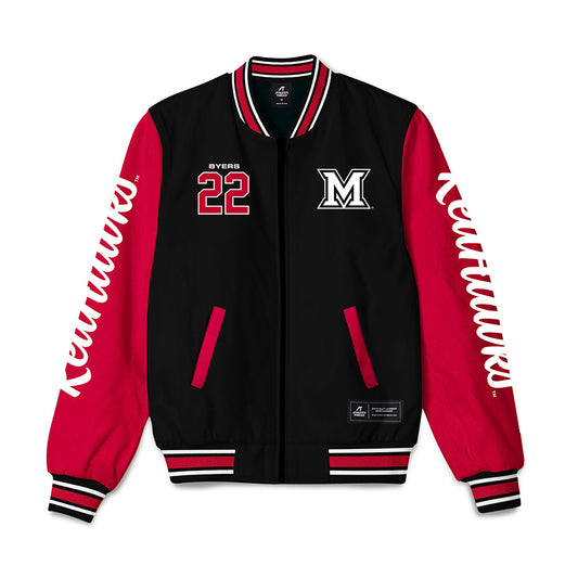 Miami of Ohio - NCAA Men's Basketball : Brant Byers - Bomber Jacket