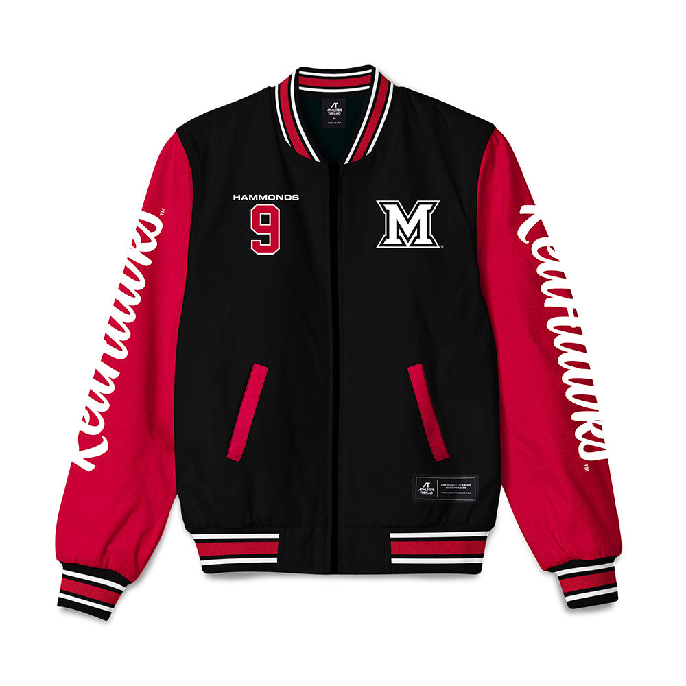 Miami of Ohio - NCAA Football : Javon Hammonds - Bomber Jacket-0