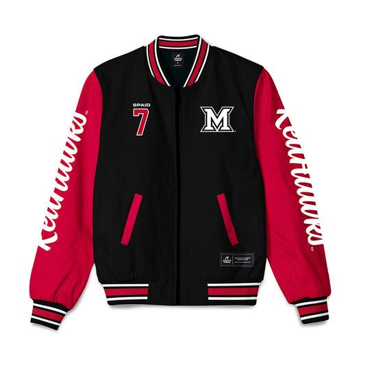 Miami of Ohio - NCAA Softball : Karli Spaid - Bomber Jacket