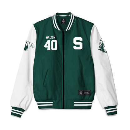 Michigan State - NCAA Men's Basketball : Brennan Walton - Bomber Jacket-0