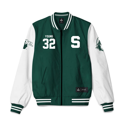 Michigan State - NCAA Football : Evan Young - Bomber Jacket-0