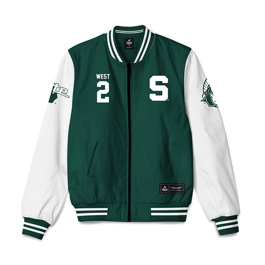 Michigan State - NCAA Football : Aydan West - Bomber Jacket-0