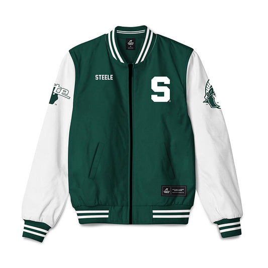 Michigan State - NCAA Women's Track & Field : Parker Steele - Bomber Jacket-0