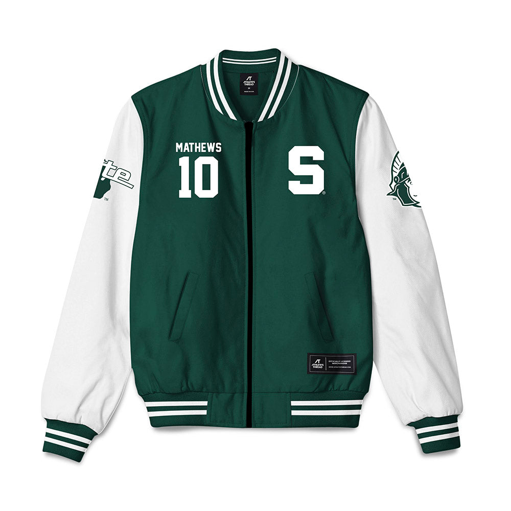 Michigan State - NCAA Women's Soccer : Emily Mathews - Bomber Jacket