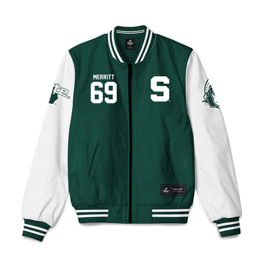 Michigan State - NCAA Football : Jacob Merritt - Bomber Jacket