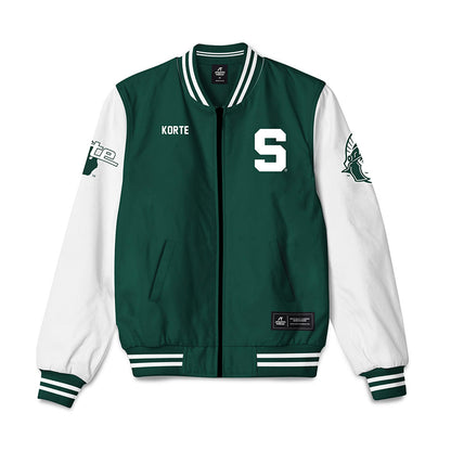 Michigan State - NCAA Women's Rowing : Reagan Korte - Bomber Jacket