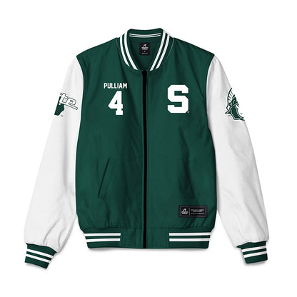 Michigan State - NCAA Football : Marcellius Pulliam - Bomber Jacket-0