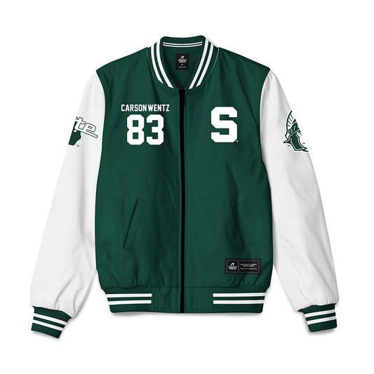 Michigan State - NCAA Football : Jack Carson-wentz - Bomber Jacket-0