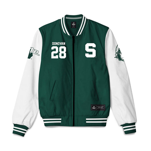 Michigan State - NCAA Baseball : Aidan Donovan - Bomber Jacket-0