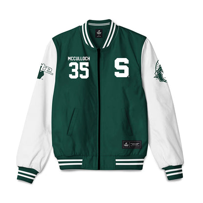 Michigan State - NCAA Men's Basketball : Jesse McCulloch - Bomber Jacket-0