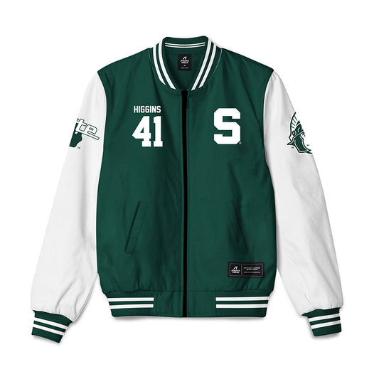 Michigan State - NCAA Baseball : Nolan Higgins - Bomber Jacket