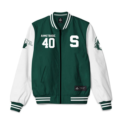 Michigan State - NCAA Football : Tarik Ahmetbasic - Bomber Jacket