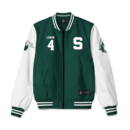 Michigan State - NCAA Softball : Natalie Lower - Bomber Jacket-0