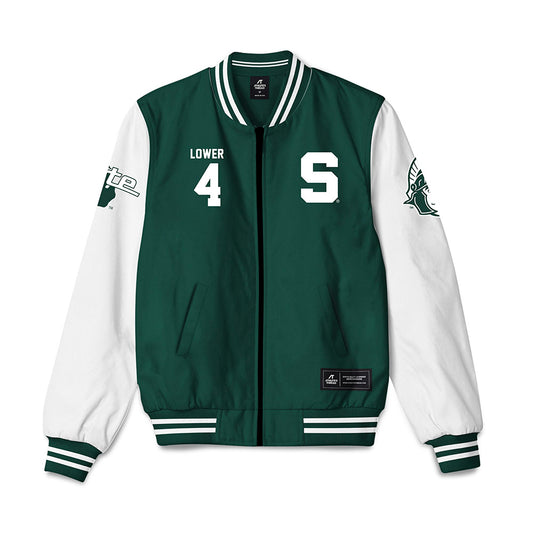 Michigan State - NCAA Softball : Natalie Lower - Bomber Jacket-0