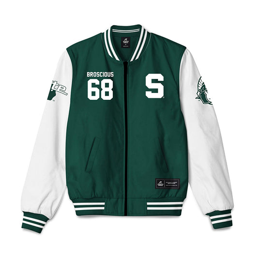 Michigan State - NCAA Football : Gavin Broscious - Bomber Jacket