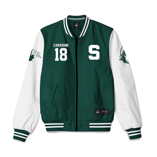 Michigan State - NCAA Football : Atticus Carridine - Bomber Jacket-0