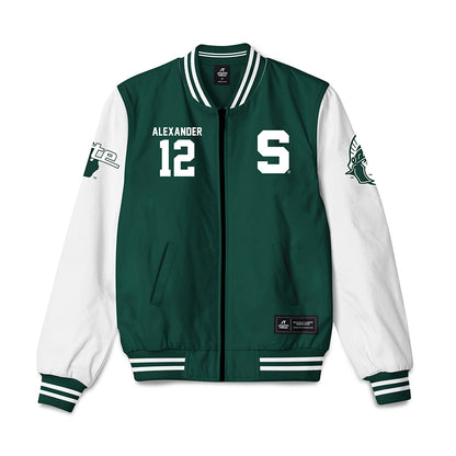 Michigan State - NCAA Women's Basketball : Isa Alexander - Bomber Jacket-0