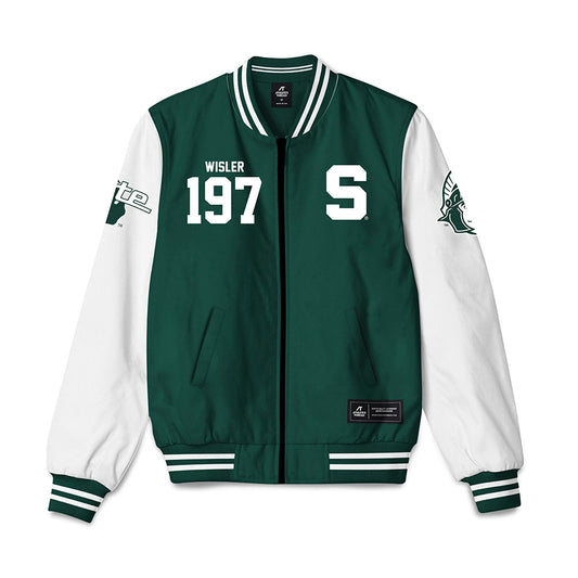 Michigan State - NCAA Wrestling : Kael Wisler - Bomber Jacket-0