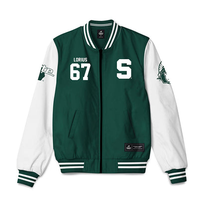 Michigan State - NCAA Football : Hayden Lorius - Bomber Jacket-0
