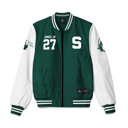 Michigan State - NCAA Football : Darrin Jones Jr - Bomber Jacket-0