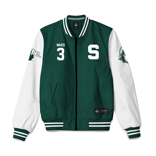 Michigan State - NCAA Men's Basketball : Cam Ward - Bomber Jacket-0