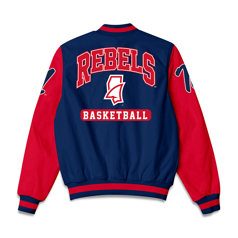 Ole Miss - NCAA Men's Basketball : Max Smith - Bomber Jacket-1