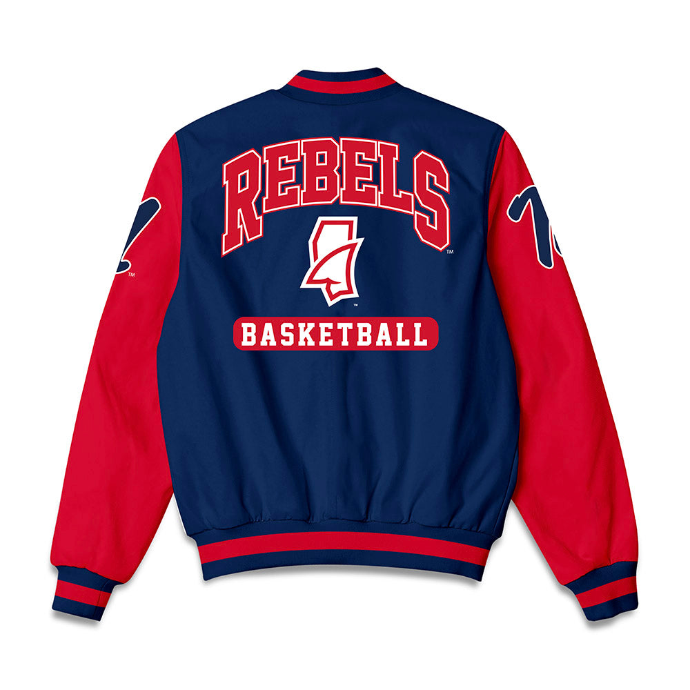 Ole Miss - NCAA Men's Basketball : AJ Storr - Bomber Jacket-1