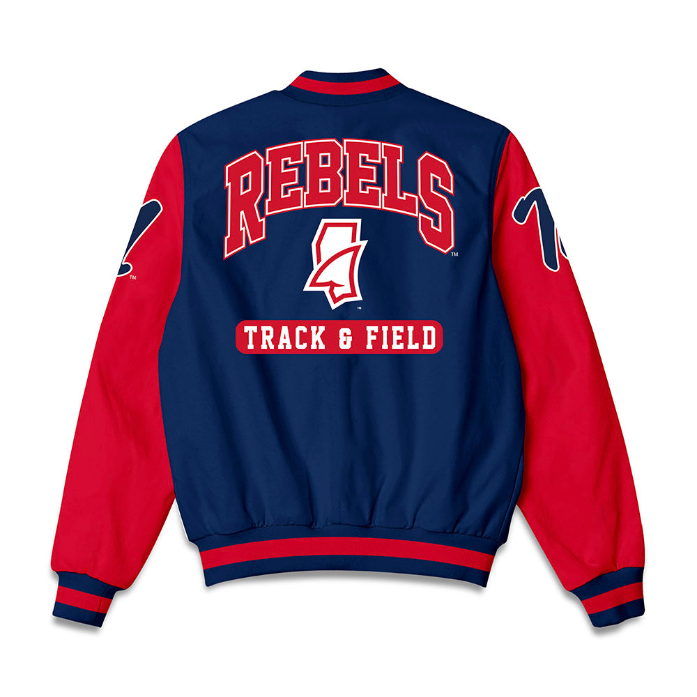 Ole Miss - NCAA Women's Track & Field : Akaomachukwu Odeluga - Bomber Jacket-1