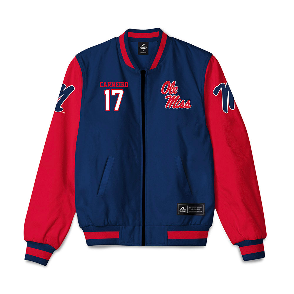 Ole Miss - NCAA Football : Lucas Carneiro - Bomber Jacket-0