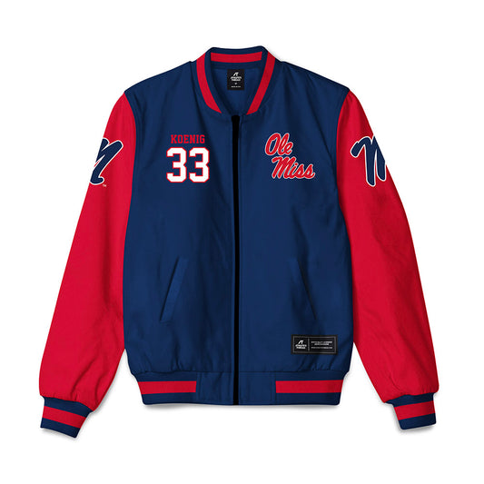 Ole Miss - NCAA Baseball : Landon Koenig - Bomber Jacket-0