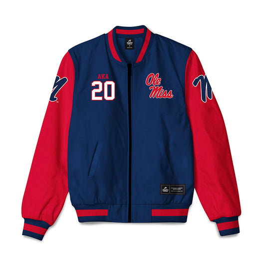 Ole Miss - NCAA Football : Joshua Aka - Bomber Jacket