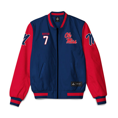Ole Miss - NCAA Softball : Emilee Boyer - Bomber Jacket-0