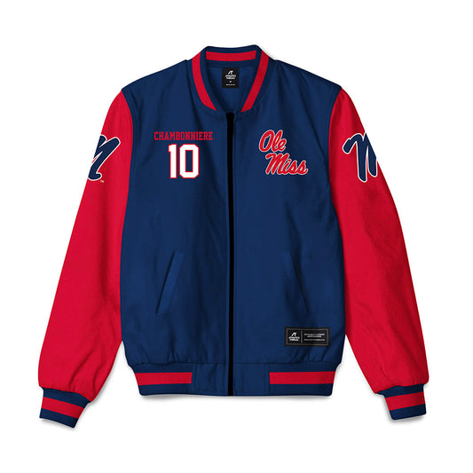 Ole Miss - NCAA Men's Tennis : Matthieu Chambonniere - Bomber Jacket-0