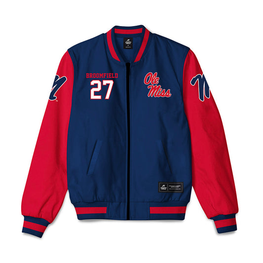 Ole Miss - NCAA Football : Pat Broomfield - Bomber Jacket