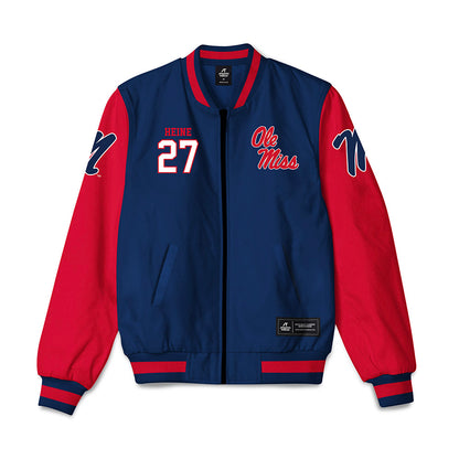 Ole Miss - NCAA Softball : Madi Heine - Bomber Jacket-0